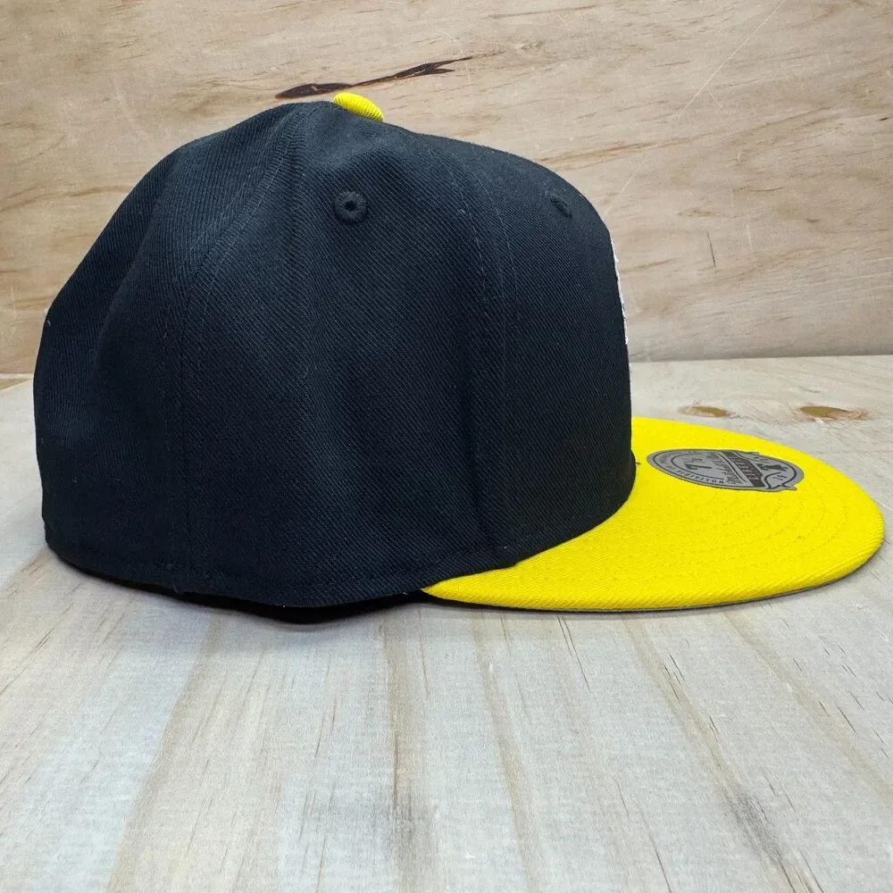 NEW Pittsburgh Penguins Mitchell Ness 2 Tone Liberty Fitted Cap Hat Sz 7 1/2